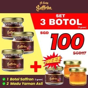 3 Free 1 Saffron + Free 2 Madu